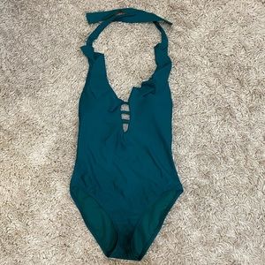 BLEU ROD BEATTIE Pine Green One Piece Swimsuit